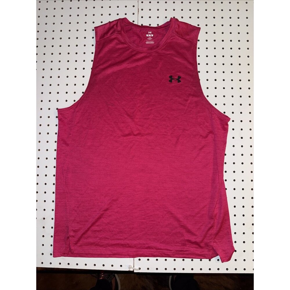 Under Armour Men’s Tech Vent Sleeveless Shirt – Size medium– Fuchsia – NWOT